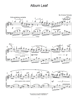 page one of Album Leaf (Educational Piano)