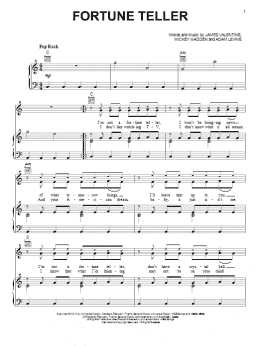 page one of Fortune Teller (Piano, Vocal & Guitar Chords (Right-Hand Melody))