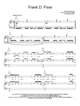 page one of Frank D. Fixer (Piano, Vocal & Guitar Chords (Right-Hand Melody))