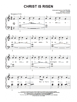 page one of Christ Is Risen (Beginning Piano Solo)