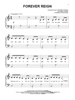 page one of Forever Reign (Beginning Piano Solo)