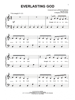 page one of Everlasting God (Beginning Piano Solo)