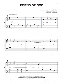 page one of Friend Of God (Beginning Piano Solo)