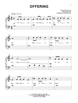 page one of Offering (Beginning Piano Solo)