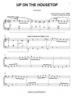 page one of Up On The Housetop (Piano Duet)