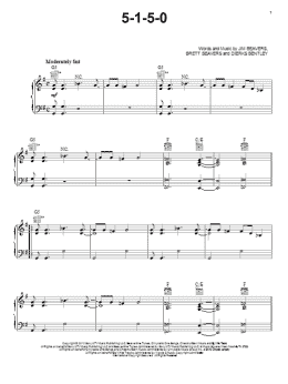 page one of 5-1-5-0 (Piano, Vocal & Guitar Chords (Right-Hand Melody))