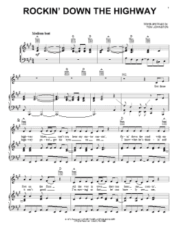 page one of Rockin' Down The Highway (Piano, Vocal & Guitar Chords (Right-Hand Melody))