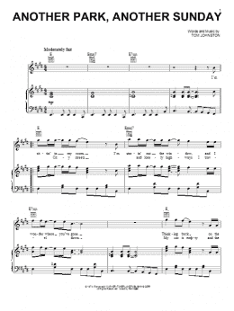 page one of Another Park, Another Sunday (Piano, Vocal & Guitar Chords (Right-Hand Melody))