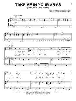 page one of Take Me In Your Arms (Rock Me A Little While) (Piano, Vocal & Guitar Chords (Right-Hand Melody))