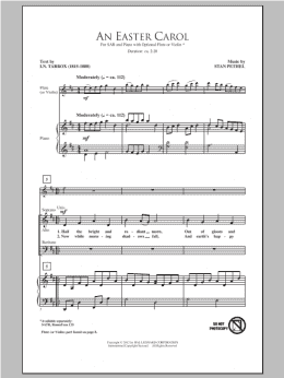 page one of An Easter Carol (SAB Choir)