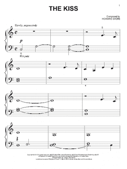 page one of The Kiss (Big Note Piano)