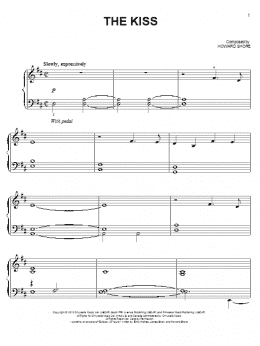 page one of The Kiss (Easy Piano)