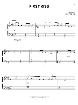 page one of First Kiss (Easy Piano)