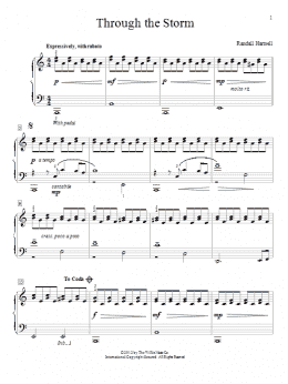 page one of Through The Storm (Educational Piano)