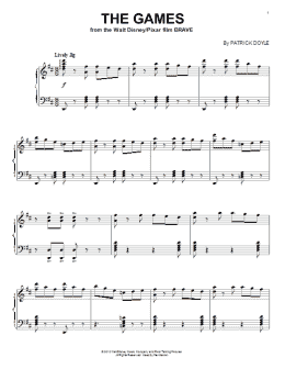 page one of The Games (Piano Solo)