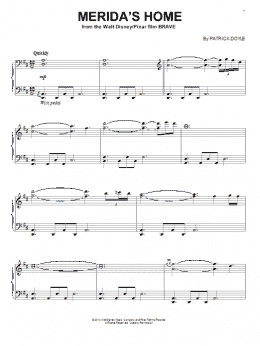 page one of Merida's Home (Piano Solo)