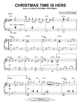 page one of Christmas Time Is Here [Jazz version] (arr. Brent Edstrom) (Piano Solo)