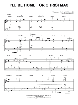 page one of I'll Be Home For Christmas [Jazz version] (arr. Brent Edstrom) (Piano Solo)