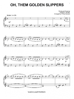 page one of Oh, Them Golden Slippers (arr. Phillip Keveren) (Piano Solo)