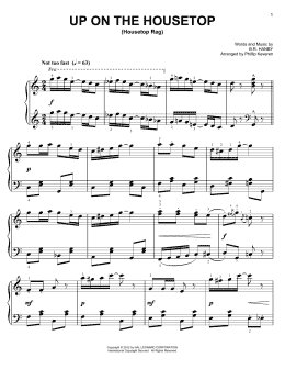 page one of Up On The Housetop [Ragtime version] (arr. Phillip Keveren) (Easy Piano)