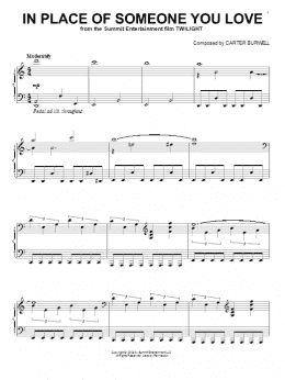 page one of In Place Of Someone You Love (Piano Solo)