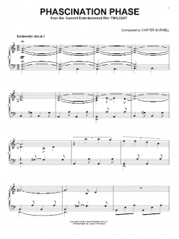page one of Phascination Phase (Piano Solo)