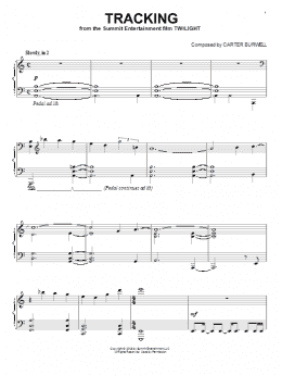 page one of Tracking (Piano Solo)