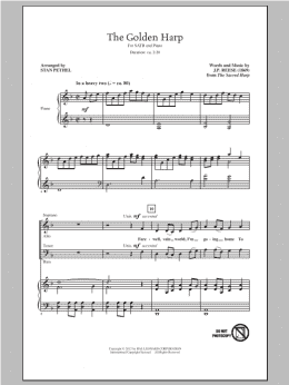 page one of The Golden Harp (SATB Choir)