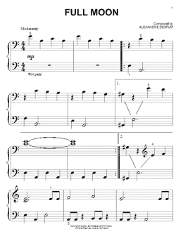 page one of Full Moon (from The Twilight Saga: New Moon) (Big Note Piano)