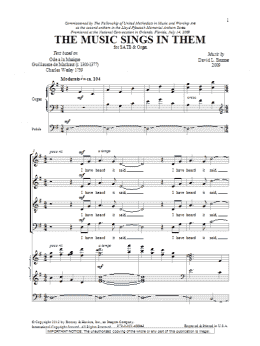 page one of The Music Sings In Them (SATB Choir)