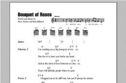 page one of Bouquet Of Roses (Guitar Chords/Lyrics)
