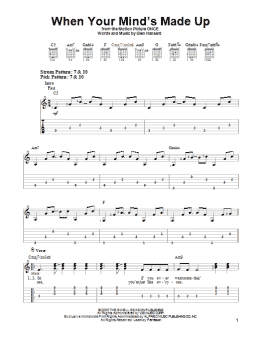 page one of When Your Mind's Made Up (from Once) (Easy Guitar Tab)
