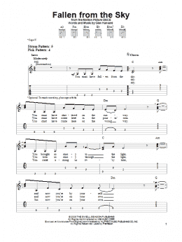 page one of Fallen From The Sky (Easy Guitar Tab)