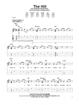 page one of The Hill (Easy Guitar Tab)