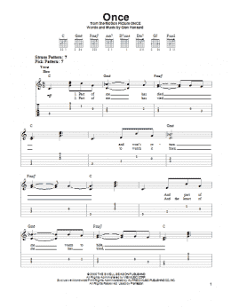 page one of Once (Easy Guitar Tab)