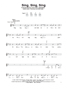 page one of Sing Sing Sing (Easy Guitar)
