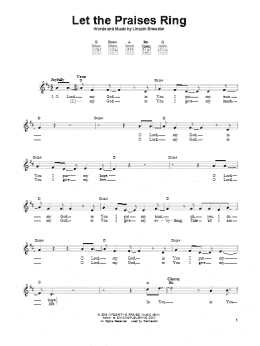 page one of Let The Praises Ring (Easy Guitar)