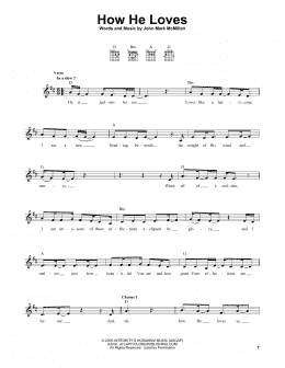 page one of How He Loves (Easy Guitar)