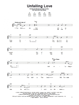 page one of Unfailing Love (Easy Guitar)