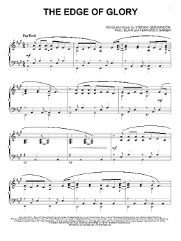 page one of The Edge Of Glory (Piano Solo)