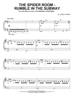 page one of The Spider Room - Rumble In The Subway (Piano Solo)