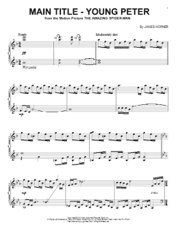 page one of Main Title - Young Peter (Piano Solo)
