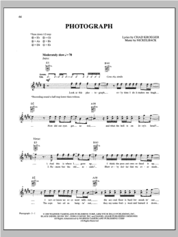 page one of Photograph (Guitar Tab)