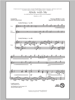 page one of Abide With Me (arr. Anna Laura Page) (SATB Choir)