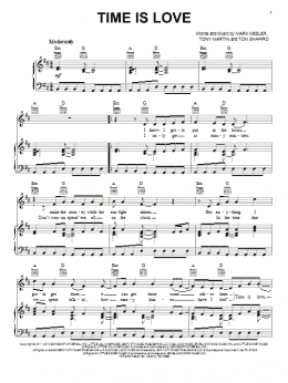 page one of Time Is Love (Piano, Vocal & Guitar Chords (Right-Hand Melody))