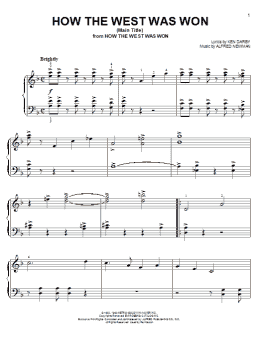 page one of How The West Was Won (Main Title) (Easy Piano)