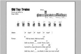 page one of Old Toy Trains (Ukulele Chords/Lyrics)