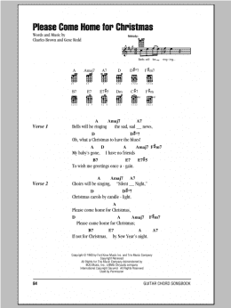 page one of Please Come Home For Christmas (Ukulele Chords/Lyrics)