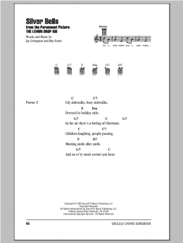 page one of Silver Bells (Ukulele Chords/Lyrics)