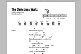 page one of The Christmas Waltz (Ukulele Chords/Lyrics)